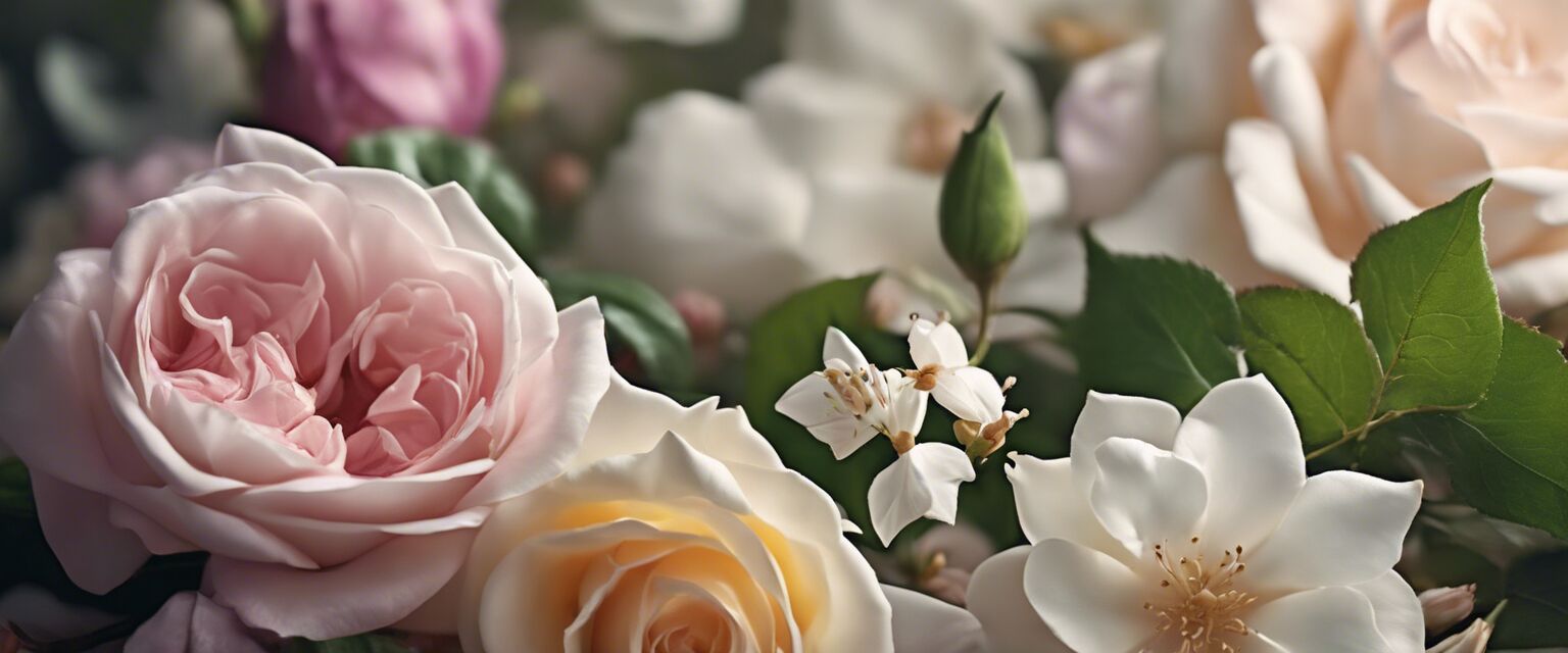 Fragrant flowers like jasmine and rose