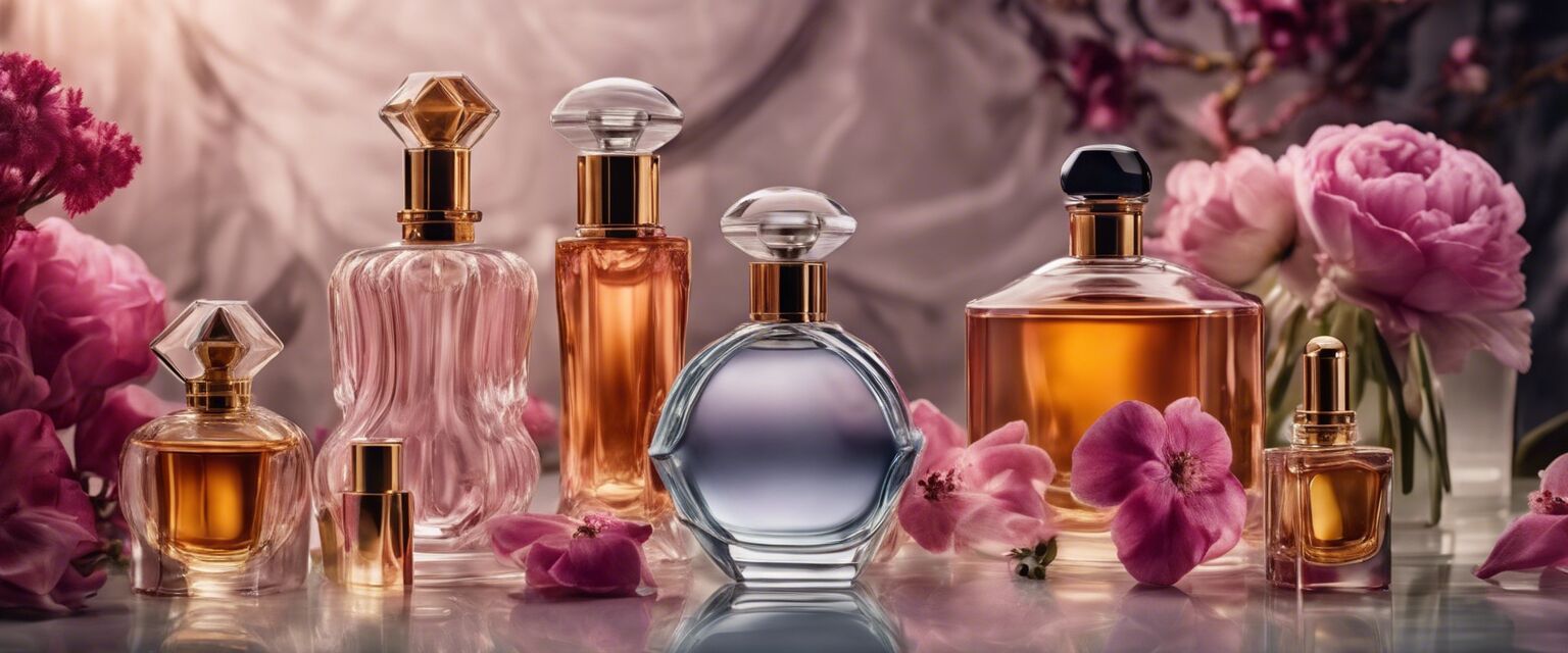 Modern perfume collection