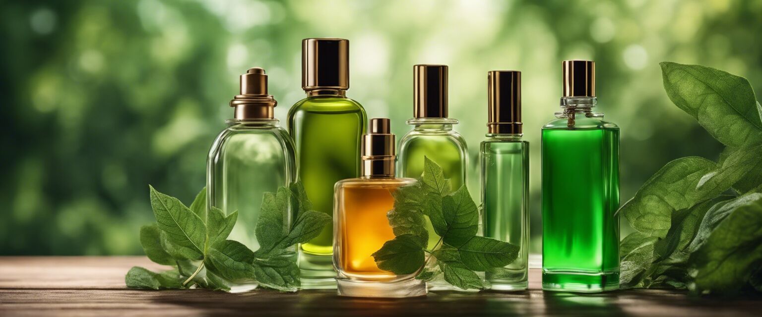 Natural perfume bottles